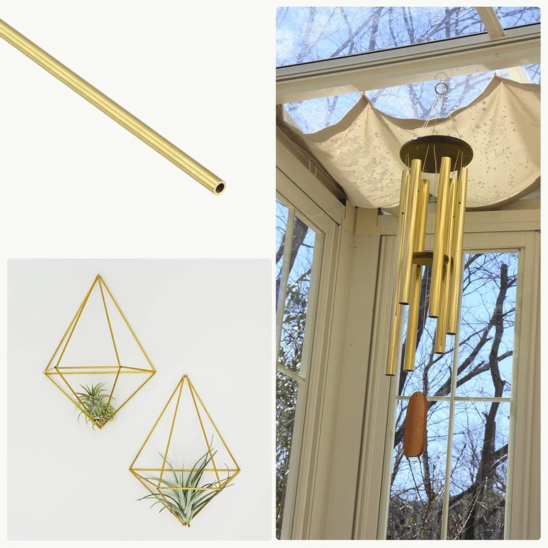 METALLIXITY Brass Tube (1.5mm OD x 0.2mm Wall T x 300mm L) 5Pcs, Straight Tubing - for Home Furnishing, Machinery, DIY Handicraft - Image 3